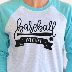 Baseball mom baseball T-shirt